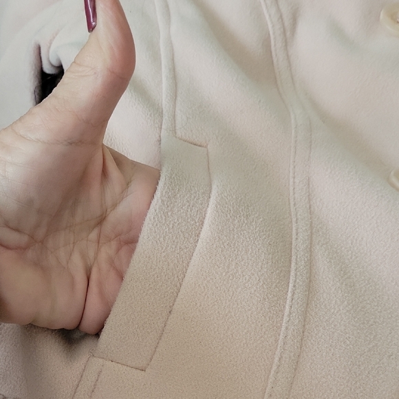 Xhilaration Women's Double-Breasted Pea Coat in Blush Pink - Picture 9 of 12